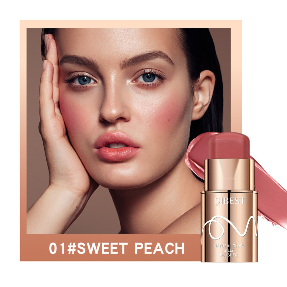 (Multicolor) Powder Blusher Stick Highlights Powder Blusher Stick Rouge Pen Powder Blusher Stick Cream Powder Blusher Stick6.5g