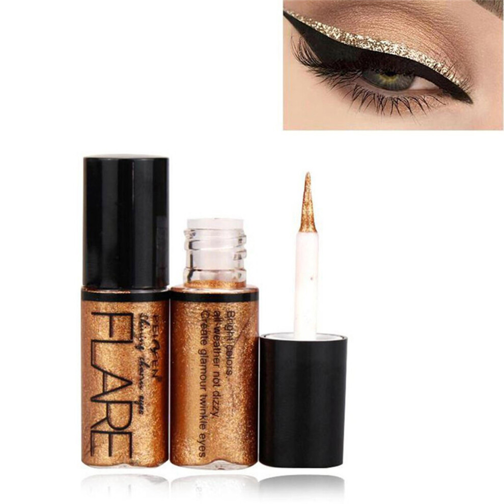 (Gold) Shining Liquid Eyeliner Easy To Color Quick-drying, Smooth And Bright Lines 5ML