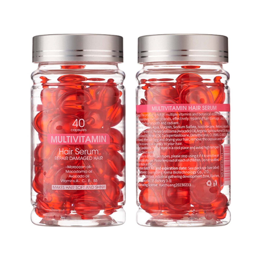 (E) Hair Oil With For Split Ends Keratin Hair Moisturizing Conditioner Repair For Dry Or Damaged Hair Of All Types 40ml