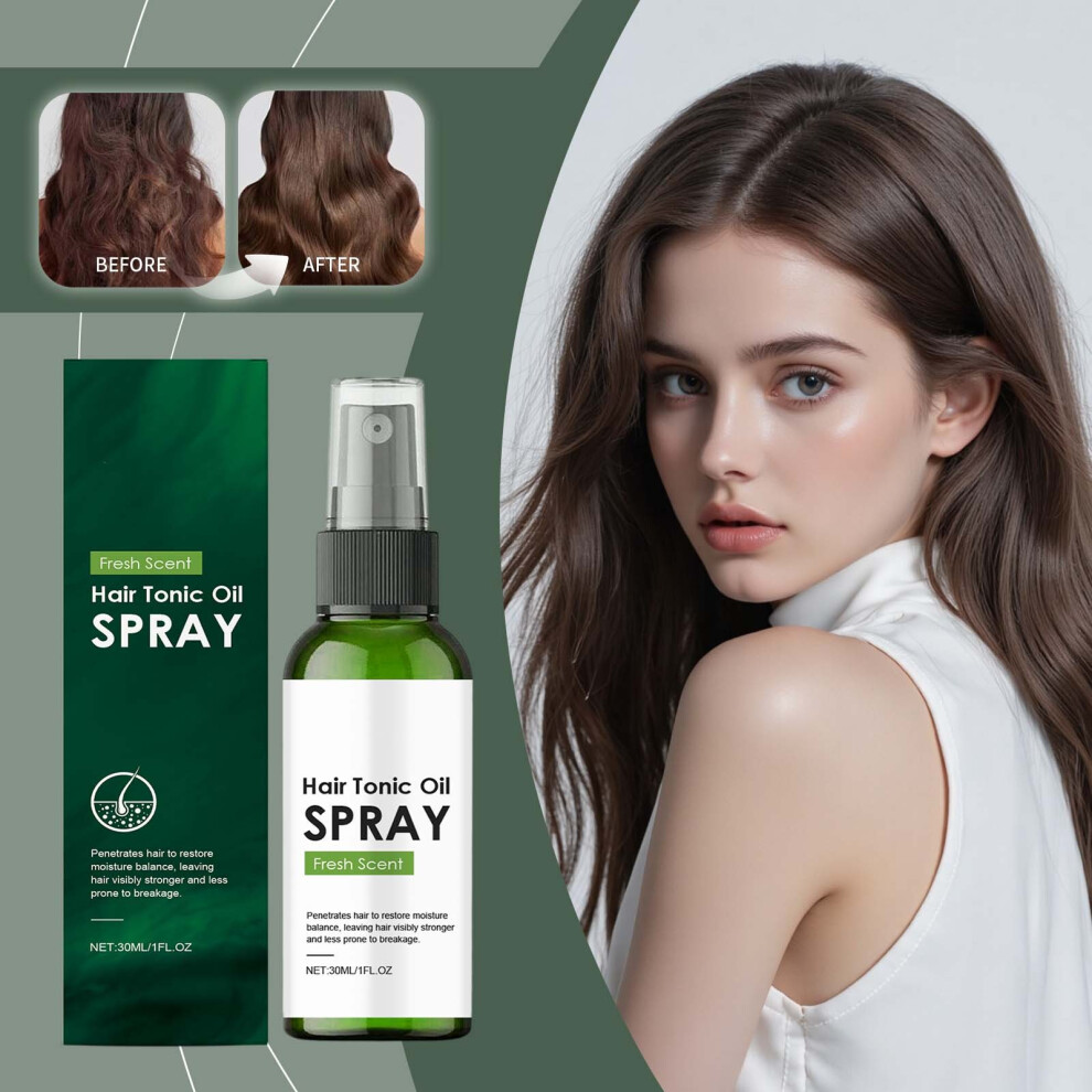 Green (Green) Hair Care Oil Spray Mild Ingredients Scalp Strengthen Hair Breakage Water Nourish Hair And Scalp With Less Irrit 50Ml