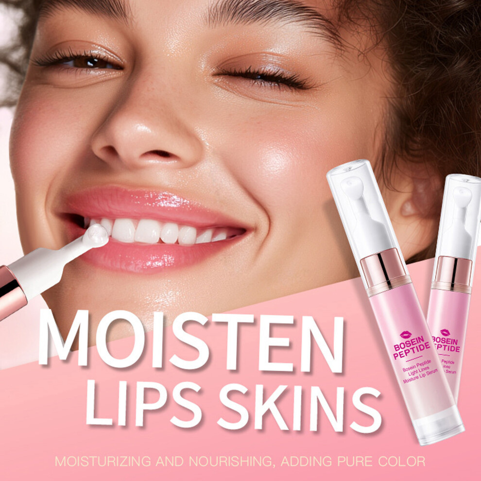 Light (Multicolor) Bosein Polypeptide Lines Moisturizing Lip Essences Moisturizing Lip Balm 10G