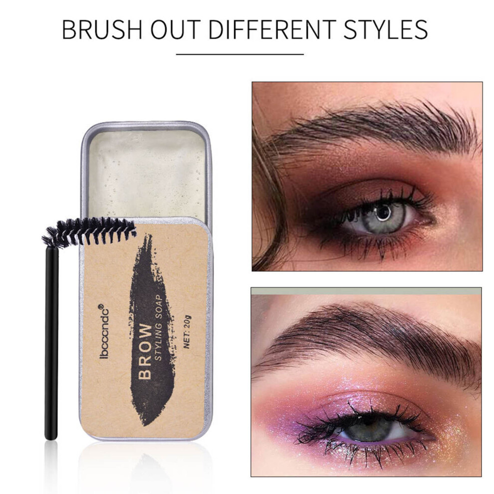 Brown (Brown) Eyebrow Styling Soap, Natural,,, Non Dizzy Makeup