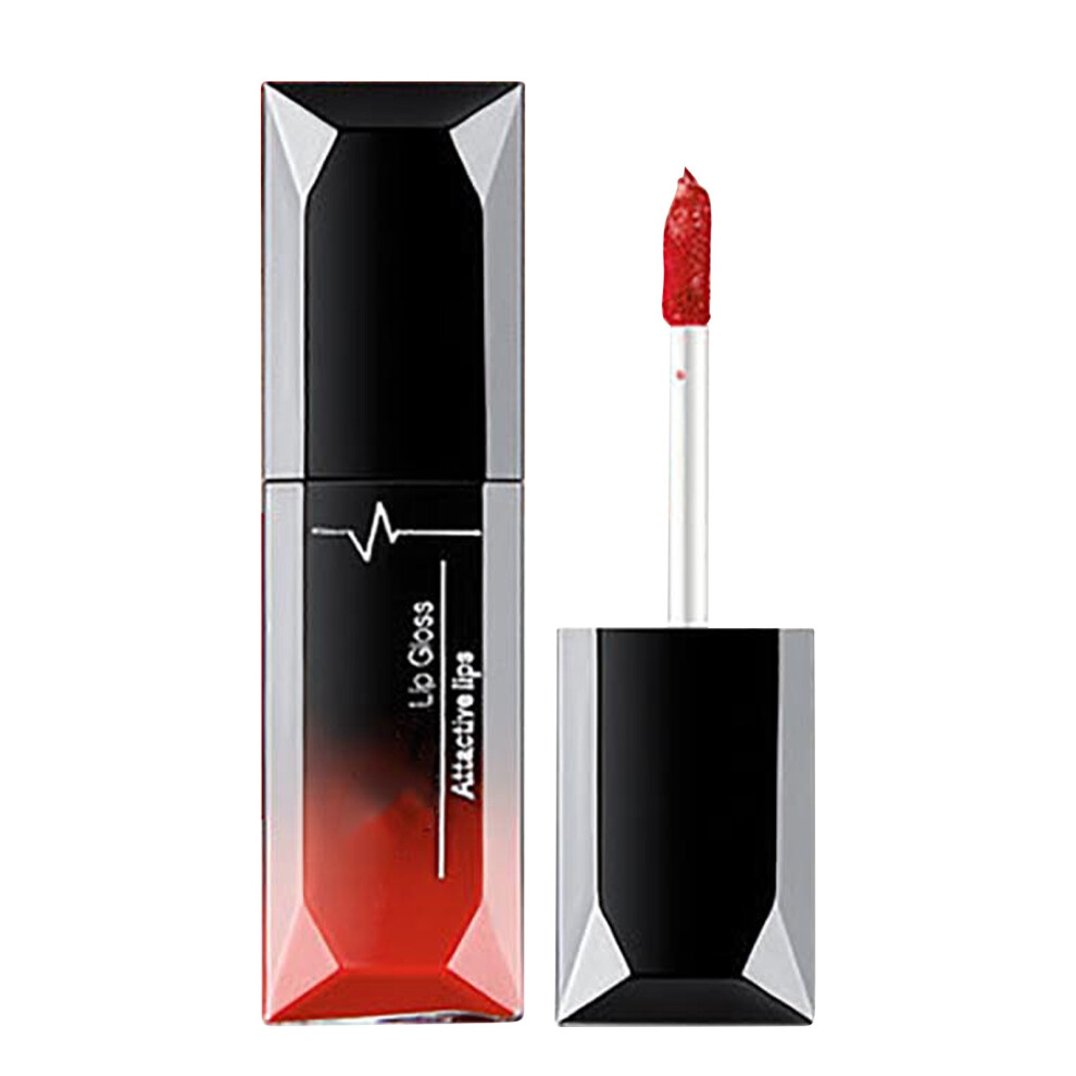 (E) Lip Glaze Matte Mist Liquid Lipstick Makeup Holding Moisturizing Lip Color Non-stick Cup Non-fading Makeup