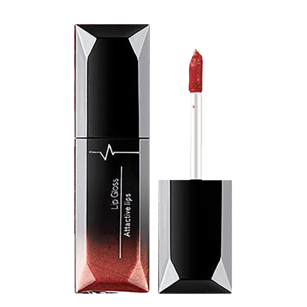 (T) Lip Glaze Matte Mist Liquid Lipstick Makeup Holding Moisturizing Lip Color Non-stick Cup Non-fading Makeup