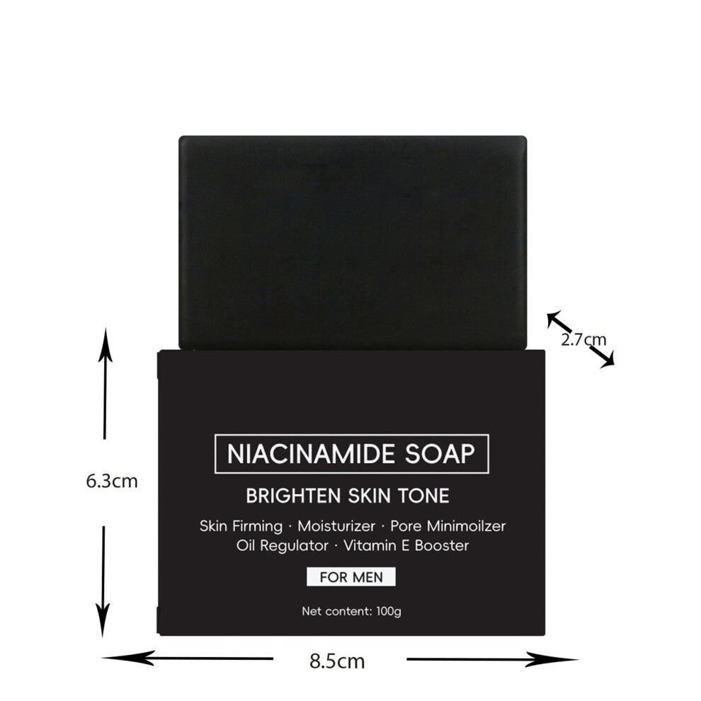 (Black) Activated Charcoal Soap Bar  Face And Body Soap Natural Facial Cleanser Certified Vegan Handm