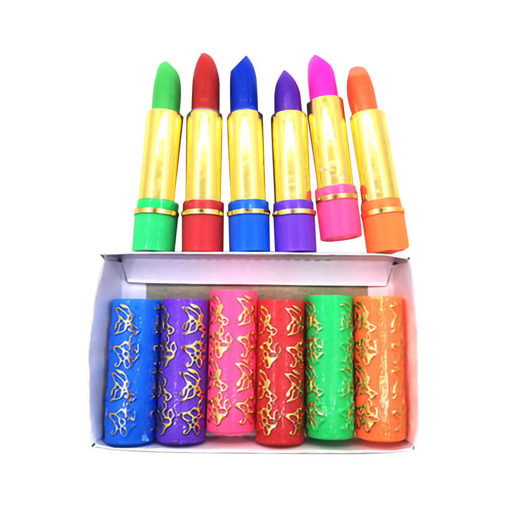 (A) Color Changing Lip Balm Color Tube Color Changing Lipstick 6PC