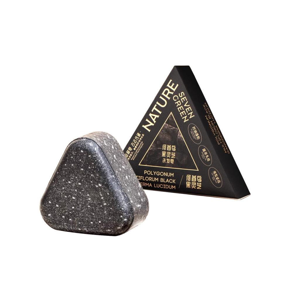 Black (Black) Polygonum Multiflorum Shampoo Soap Ganoderma Shampoo Cake Usman Grass Hair Soap