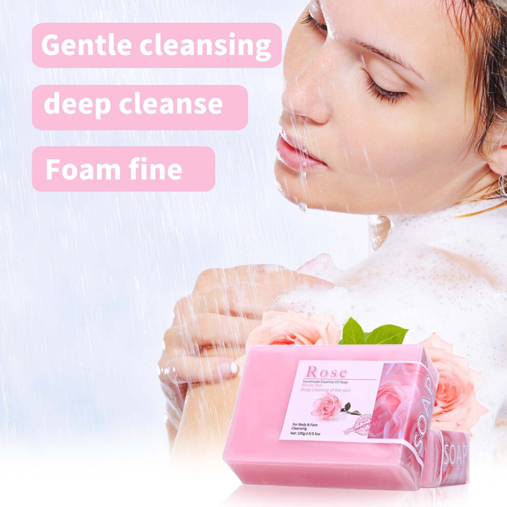 Pink (Pink) Nourishing And Moisturizing Oil Soap Cleansing And Bathing Soap