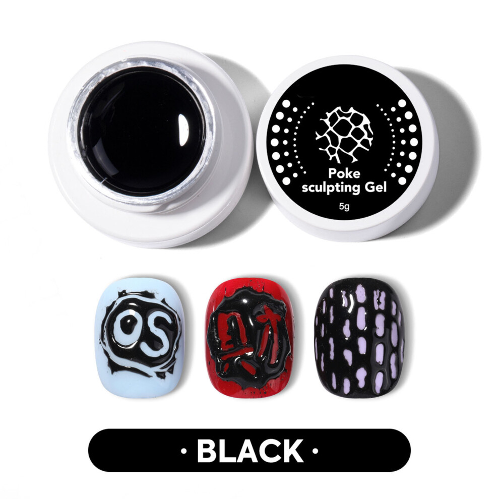 (Black) Varnish 5ml/15ml Nail Gel Web Painting Nail Gel Drawing