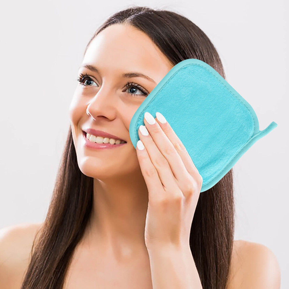 (F) Water Absorbing Small Square Towel  Cleaning Face Towel  Lazy Person Washing Makeup Remover Towel
