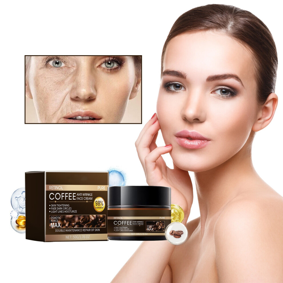 Black/Cream () Hydrating Retinol Caffeine Wrinkle 50G Care For Wrinkle Moist