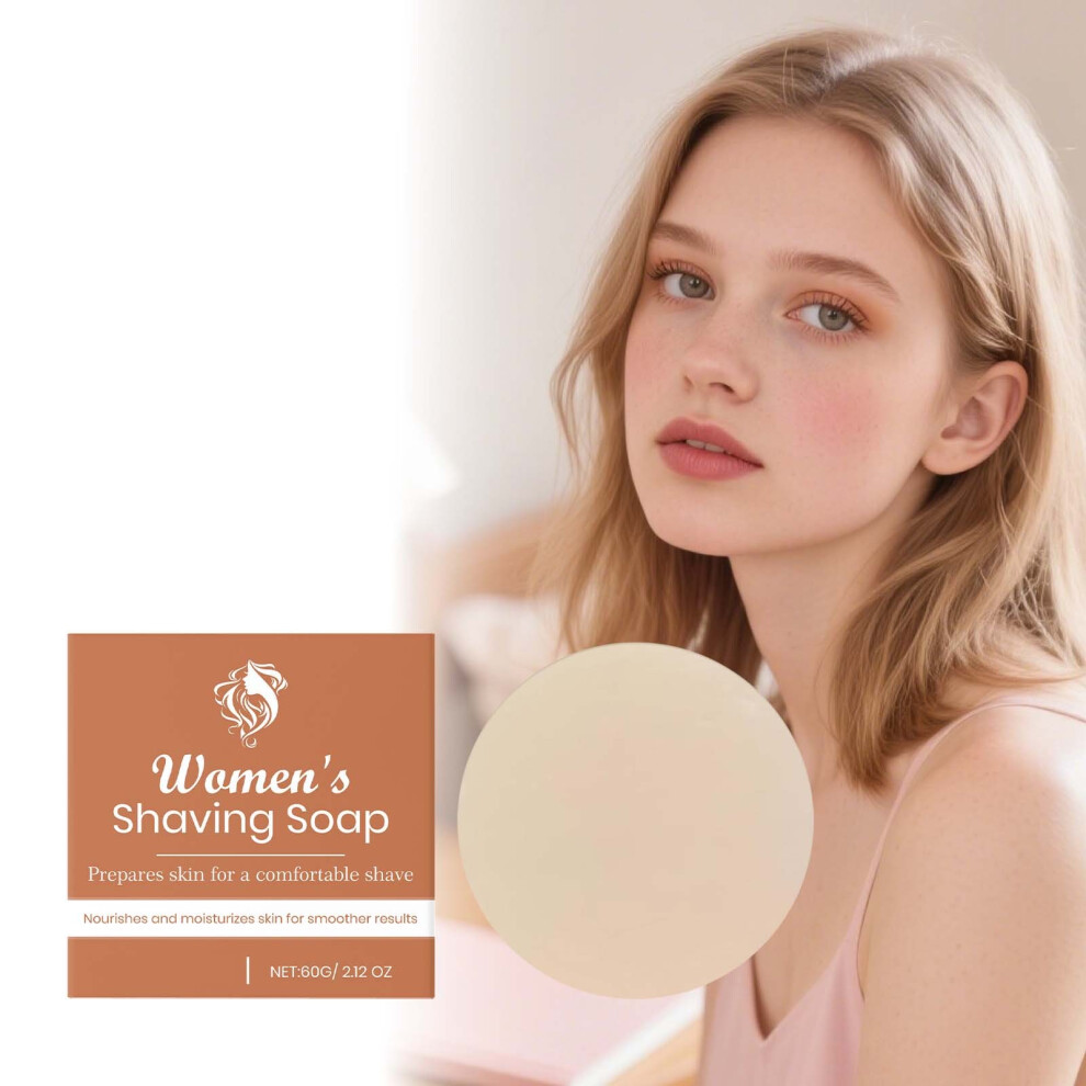 Brown (Brown) Feminine Gentle Soothing Shaving Soap Froth Comfortable Shave Less Irritation Nourishing Moisturizing