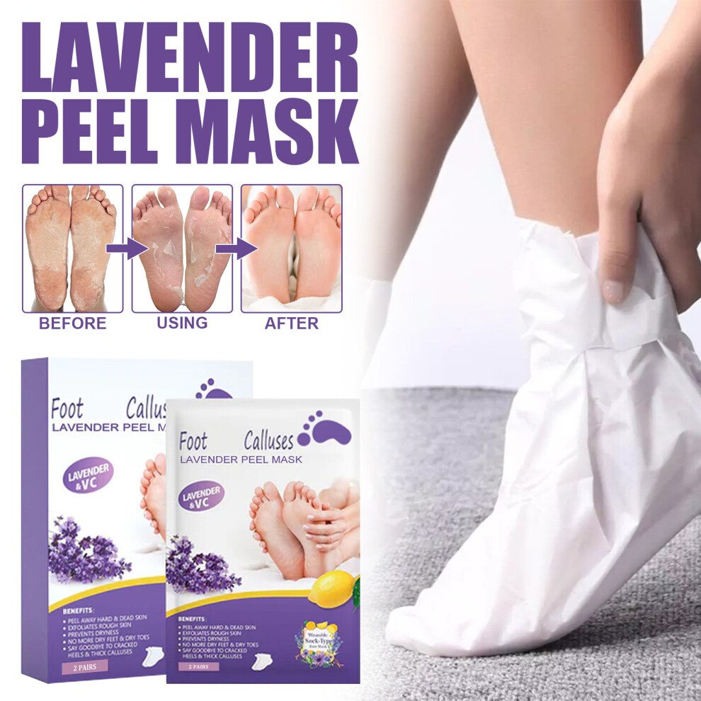 (Multicolor) Peel Mask Foot Mask Callus And Dead Removal  Foot Peeling Mask Foot Mask Socks Foot Mask Socks 30ml