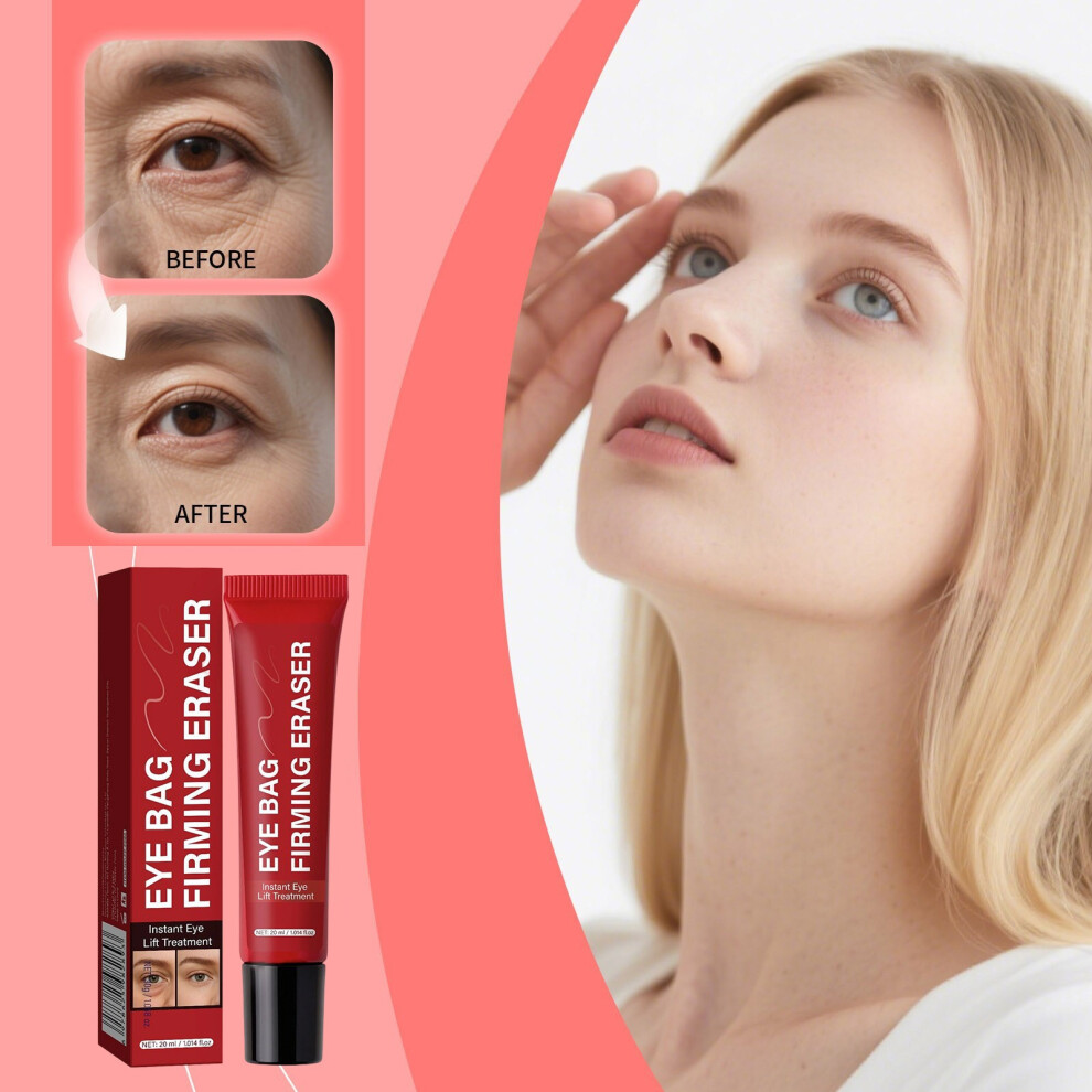 (Red) Compact Eye Gel Reduces Dark Circles Bags Swelling Ptosis Wrinkles And Improves Fine Lines With Hydration 15g