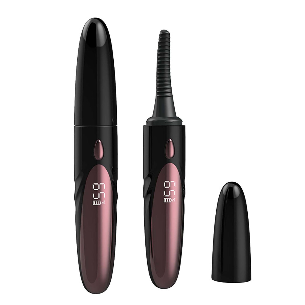 Black (Black) Digital Display Eyelash Curler Rechargeable Eyelash Curler Hot Hot Curling Eyelash Curler