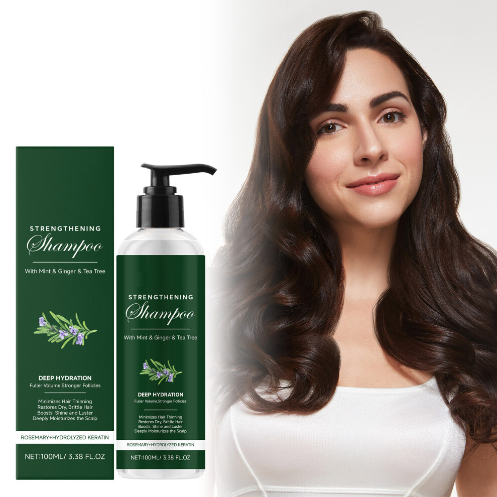 (Multicolor) Hydrolyzed Keratin Shampoo Natural Shampoo For Thinning Hair And Hair Loss 100ml