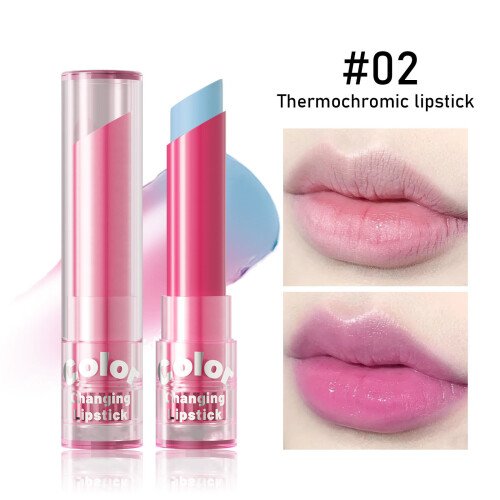 (A) Temperature Change Lipstick 3 Sets Moisturizing Colorful 2