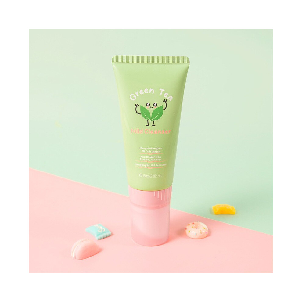 Green (Green) 80Ml Tea Cleansing Facial Cleanser Oil Control Moisturizing Brightening