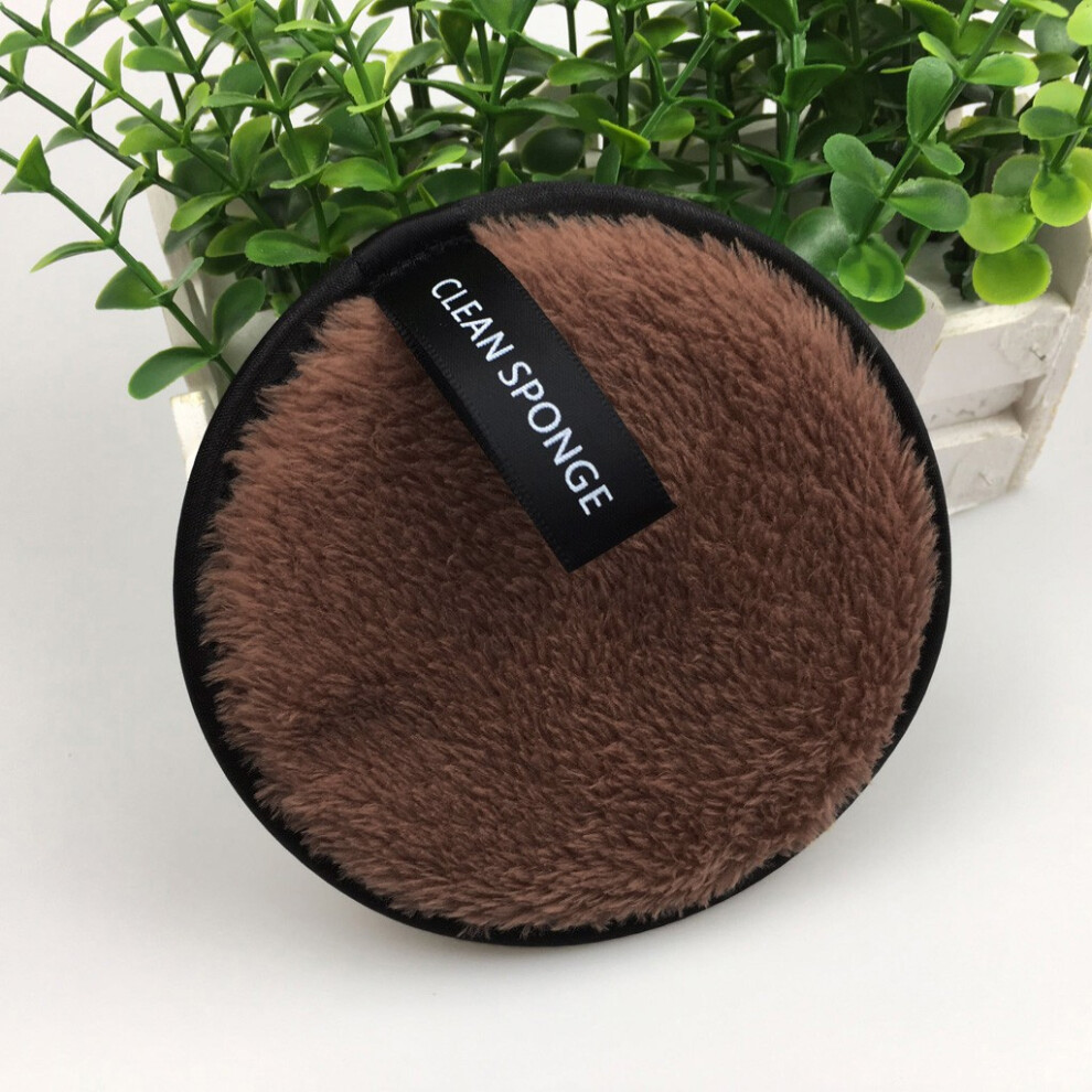 Brown (Brown) Microfiber Cloth Pads Remover Towel Face Cleansing Makeup