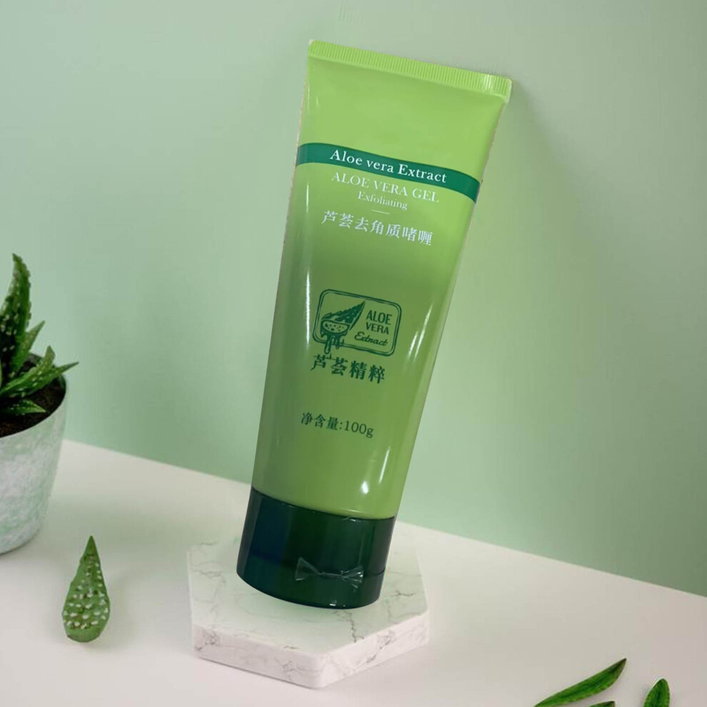 (Multicolor) Aloe Exfoliating Gel Deeply Cleanses The Face Gently Exfoliates The Face And Body 100ml