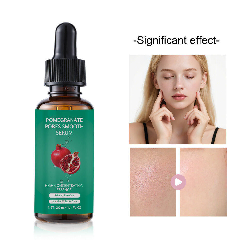 (Multicolor) Pomegranate Pores  Serum High Concentration  For Pore Refining Intensive Moisturizing  Smoothing-Suitable For All  Types 30ml