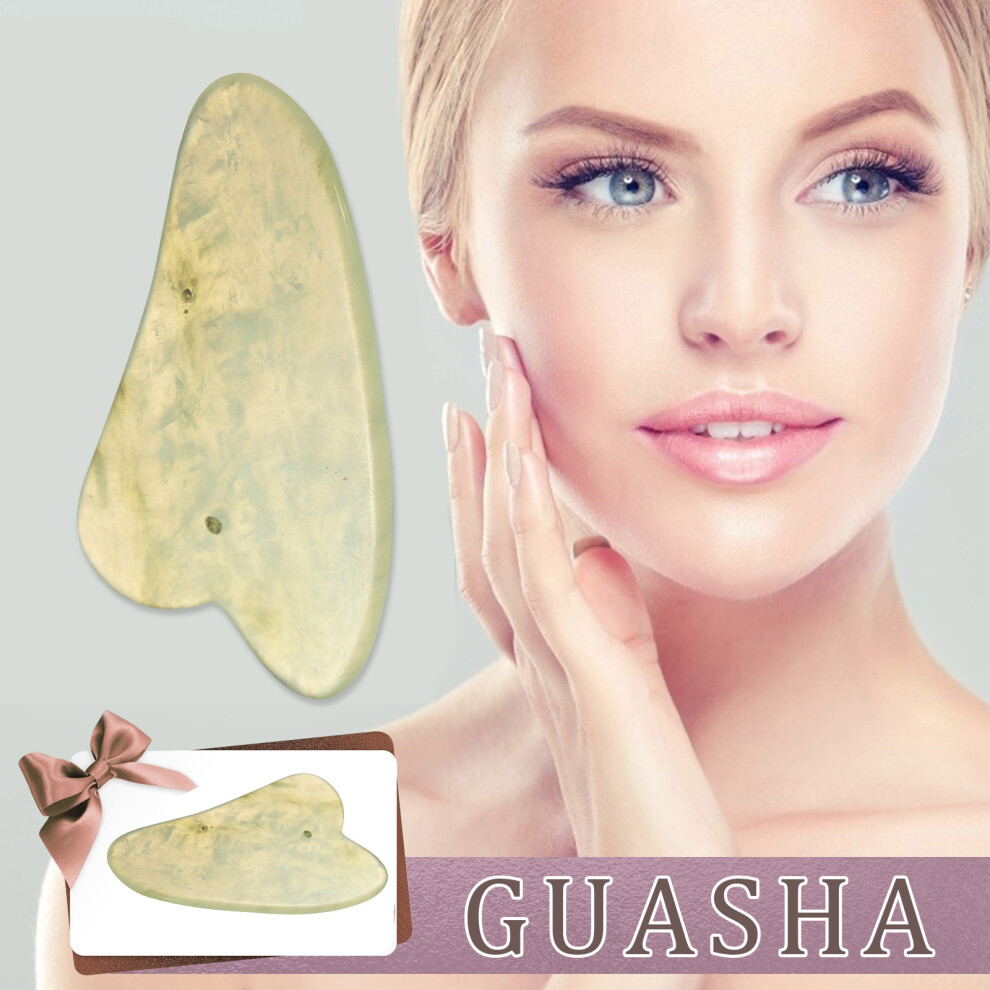 (Multicolor) Gua Sha Facial Massage Chinese Natural Board Scraping Tool