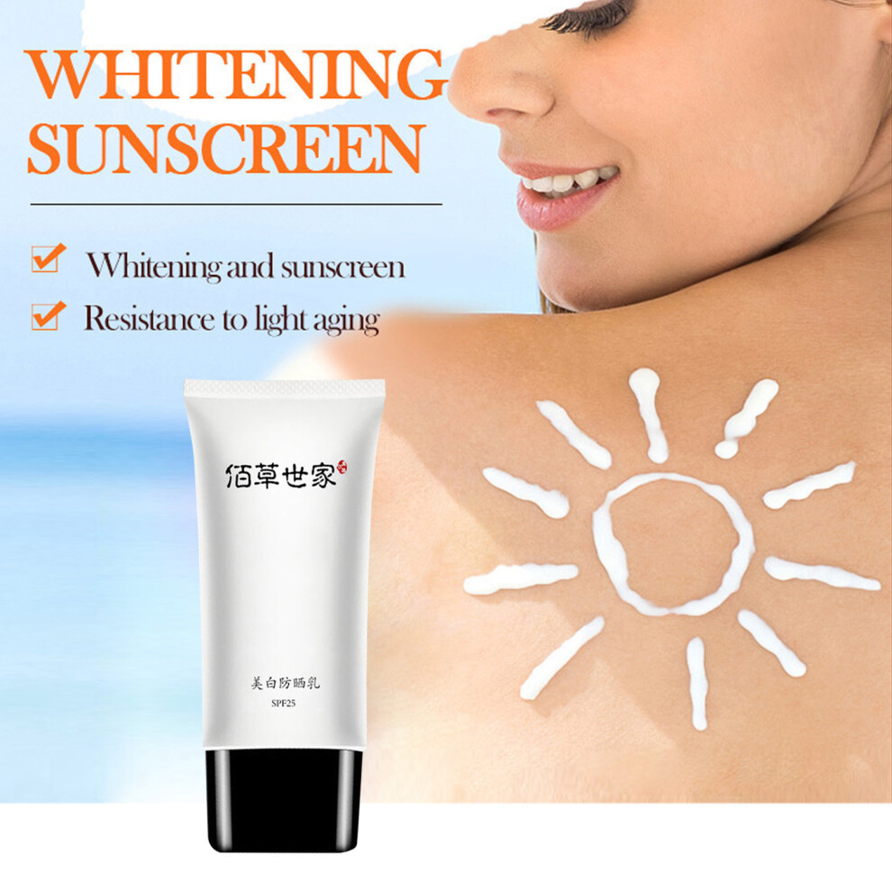 (White) Whitening And Sunscreen Milk Isolation For Women And Men, Whole Body, Face And Neck Sunscreen 60g