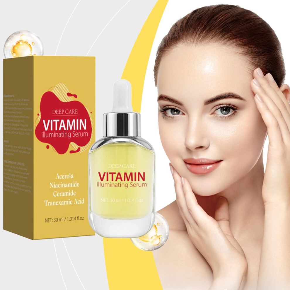 Yellow (Yellow) Vitamin Illuminating Serum Brightening Vitamin C Serum With Strengthens Barrier Hydrates Using Ceramide And Hyaluronic 30Ml