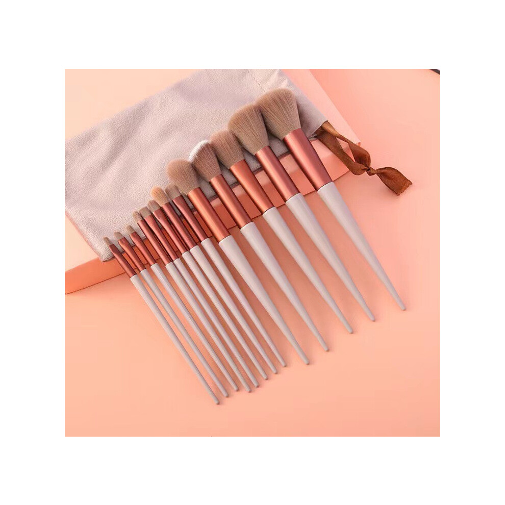 (C) 13 Makeup Brush Set Beauty Makeup Brush Blush Loose Powder Brush