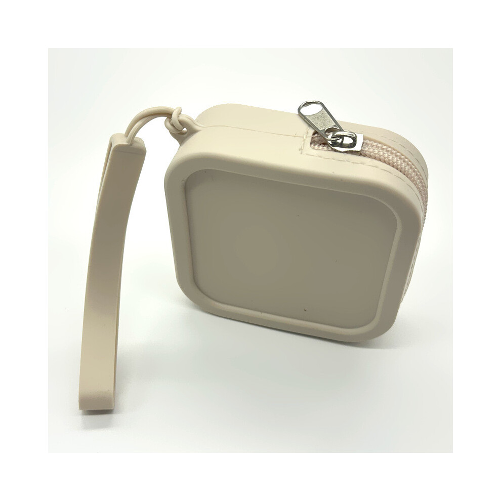 (A) Mini Makeup Bag Zippered Toiletry Bag Portable Makeup Travel Bag Coin Purse Unisex