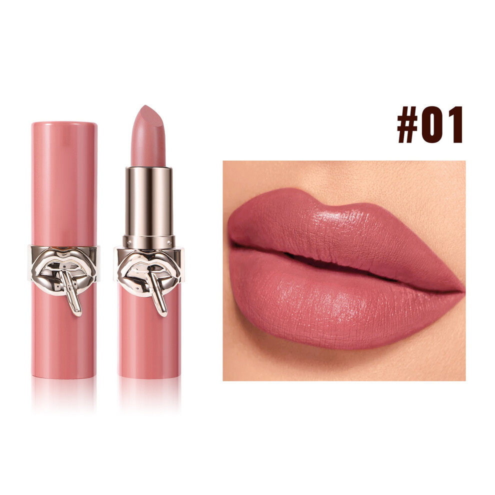 (A) Moisturing Lipstick Matte Lipstick Long Lasting Non Stick Cup Naturalnude Moisturizing Highly Pigmented Lipstick Moisturizing 4g