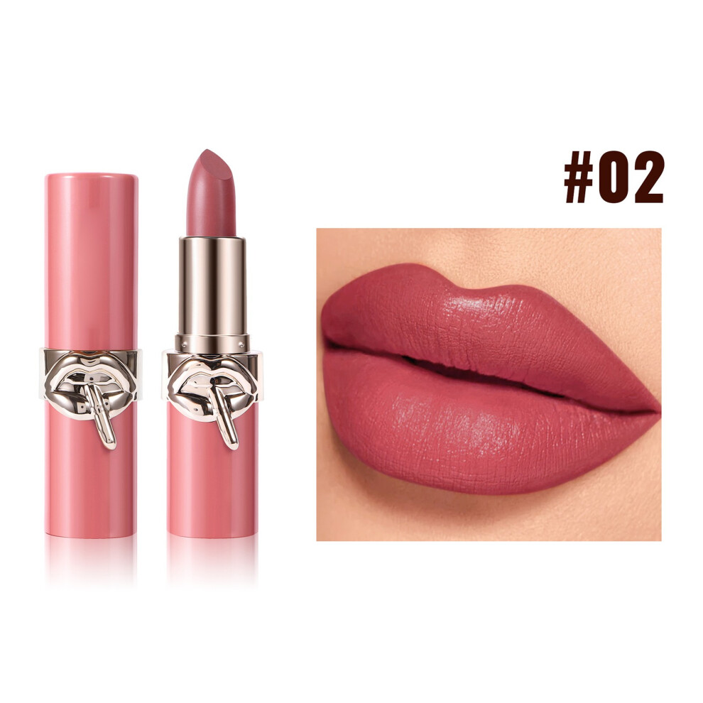 (B) Moisturing Lipstick Matte Lipstick Long Lasting Non Stick Cup Naturalnude Moisturizing Highly Pigmented Lipstick Moisturizing 4g
