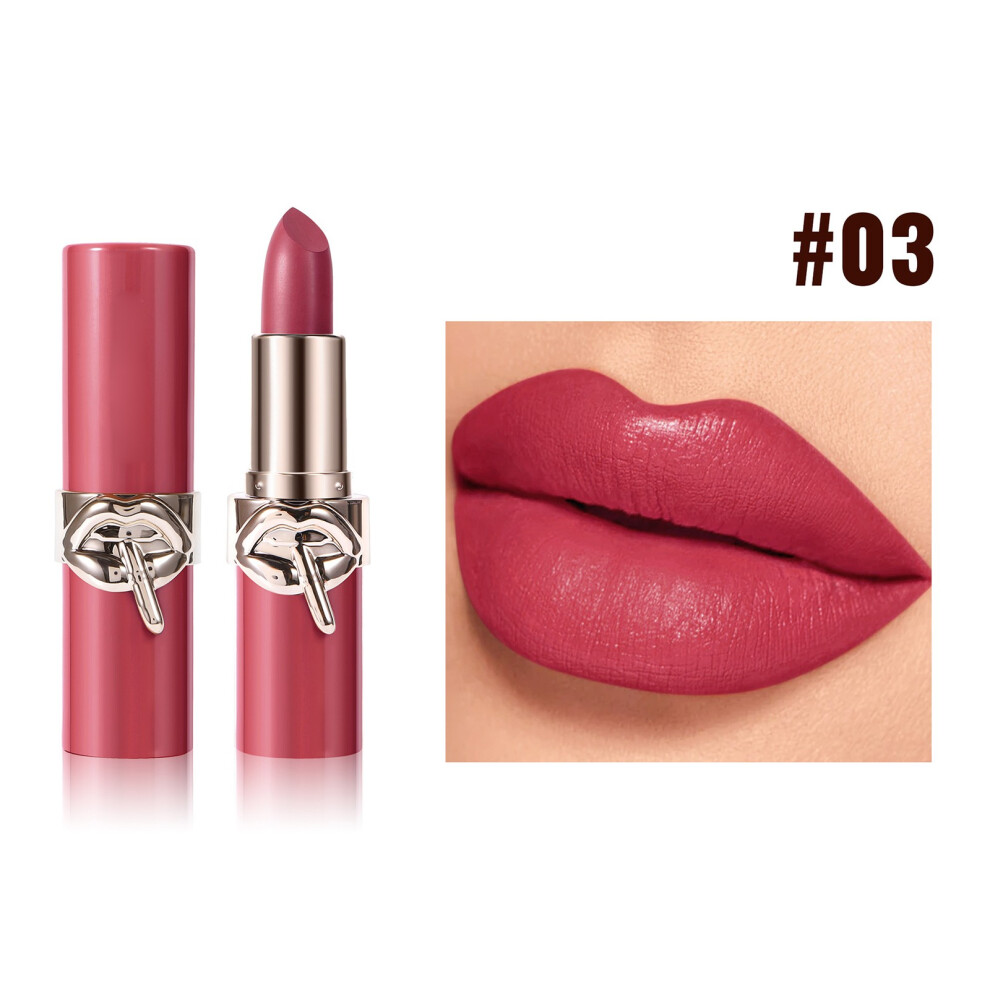 (C) Moisturing Lipstick Matte Lipstick Long Lasting Non Stick Cup Naturalnude Moisturizing Highly Pigmented Lipstick Moisturizing 4g