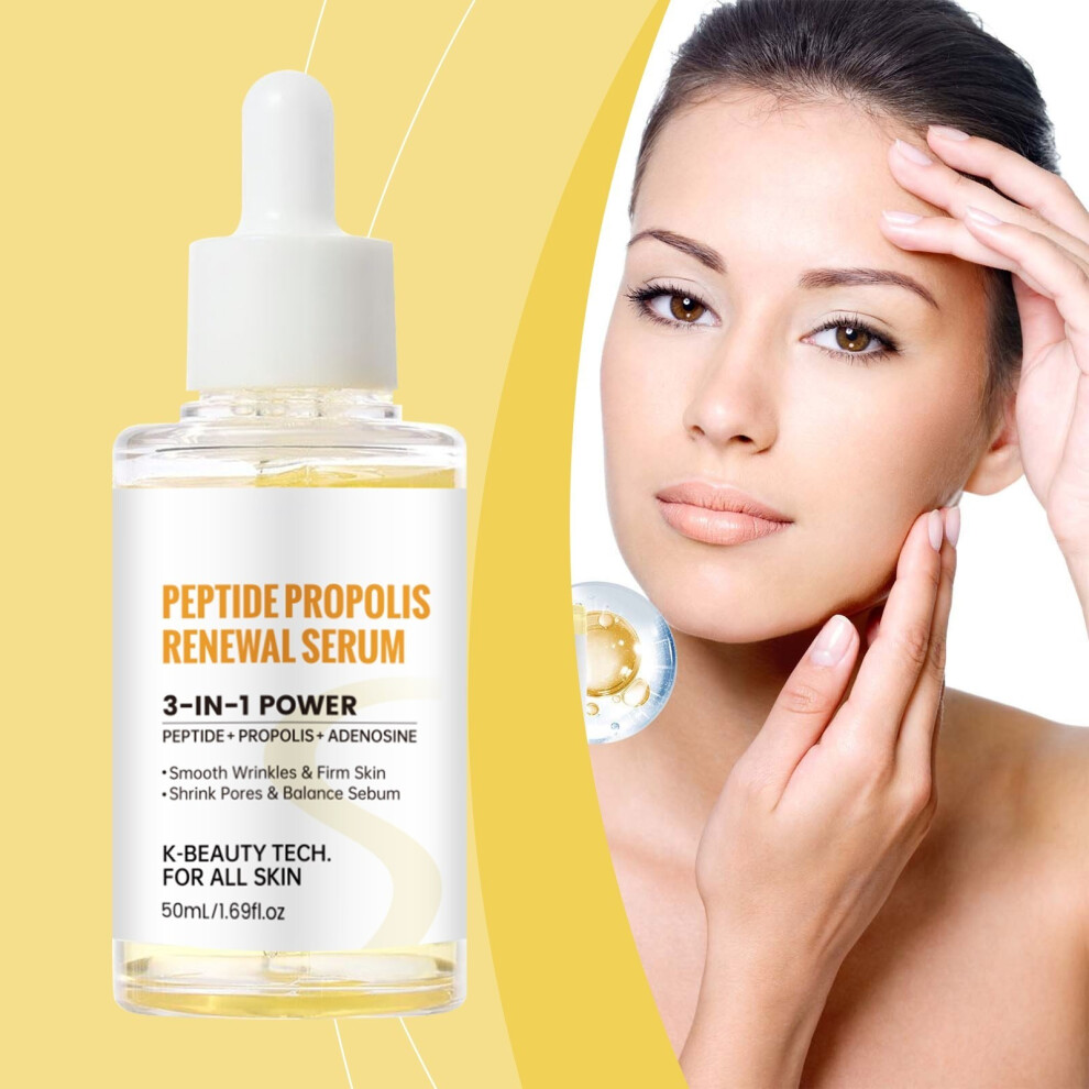 Yellow (Yellow) Hydration Wrinkle Serum Peptide Propolis Oppose Aging Facial Serum Moisturizing Suitable For All Types 50Ml