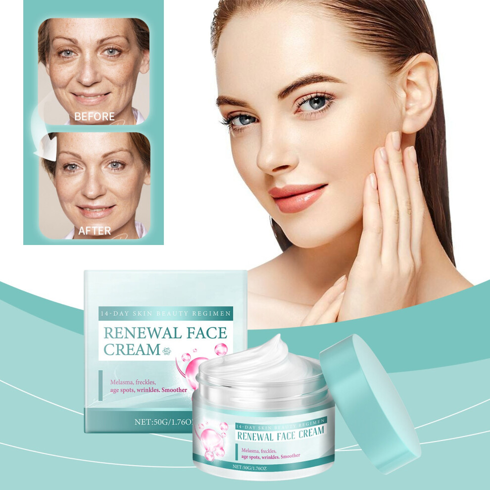 (Blue) Wrinkle And Moisturizing Face Cream Moisturizing And Thinning Fine Lines Nourishing Face Cream 50g