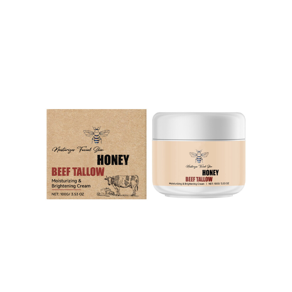 Cream (Multicolor) Moisturizing Brightening Grass-Fed Beef Tallow Moisturizing For Face And Body 100G