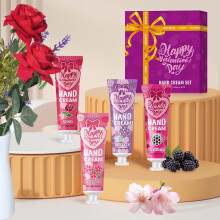(Purple) Super Moisturizing Hand Cream Set Fragrant Hand Cream Set Gives You Luxurious Moisturizing Experience For Your Hands The Gift Set.