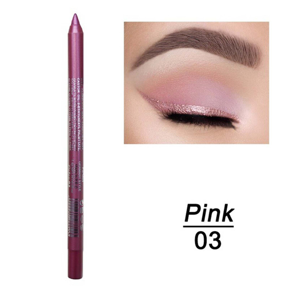 (C) Multicolor Eyeshadow 14 Colors Shiny Smoky Eyes Glitter Last