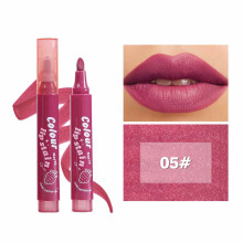 (E) Matte Six-color Lip Gloss Lip Liner Lipstick Touch Film Long-lasting Color3.5ml