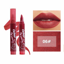 (F) Matte Six-color Lip Gloss Lip Liner Lipstick Touch Film Long-lasting Color3.5ml