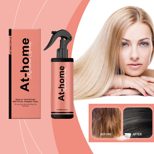 (Multicolor) At-Home Keratin Spray Hair Spray Nourishing Moisturizing Repair Hydrating Hair Care Smoothes Spray 100ml