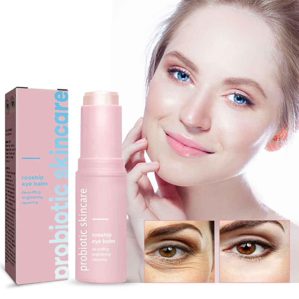 Pink (Pink) Eye Balm Stick To Dilute Eye Bags To Fine Lines Moisturize And Tighten The Skin Around The Eyes 3G