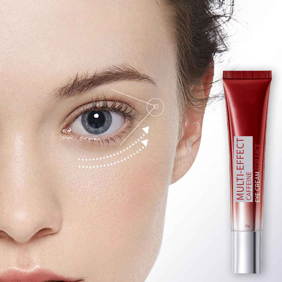 (White) Caffeine Eye Cream Lightens Puffiness Under Dark Circles And Reduces Fines Line Spots By 15g