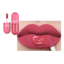 (B) Capsule Matte Lipstick 5 Color Velvety Liquid Lipstick Long Lasting，6ml