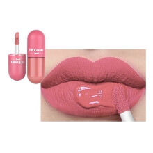 (A) Capsule Matte Lipstick 5 Color Velvety Liquid Lipstick Long Lasting，6ml