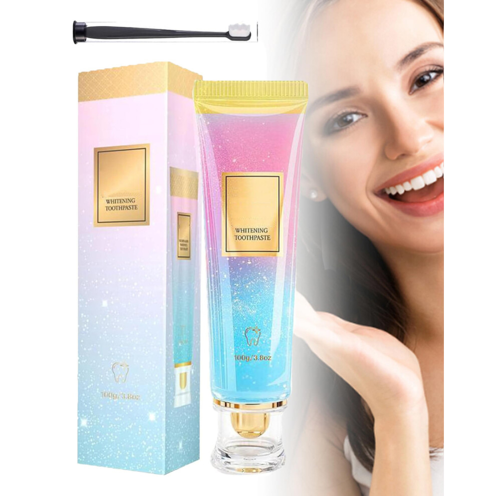 (Multicolor) Brightening Toothpaste With Repair Teeth Fresh Breath Bright Tooth 100g