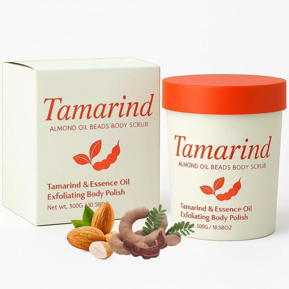 Orange (Orange) Tamarind And Oil Beads Body Scrub - Exfoliating Polish For Bright Youthful 300G