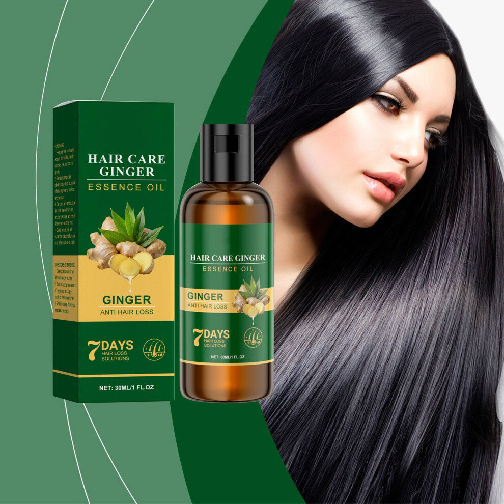 (Multicolor) Herbal Ginger  Oil Activates Hair Follicles To Prevents Hair Loss And Breakage Hairs Essences Nourishes Hair Care Oil  30ml