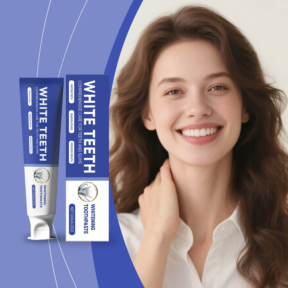 (Multicolor) Mint Fresh Toothpaste For Freshness Breath Protection Gingival Daily Cleaning Oral Care Toothpaste For Cavities 120g