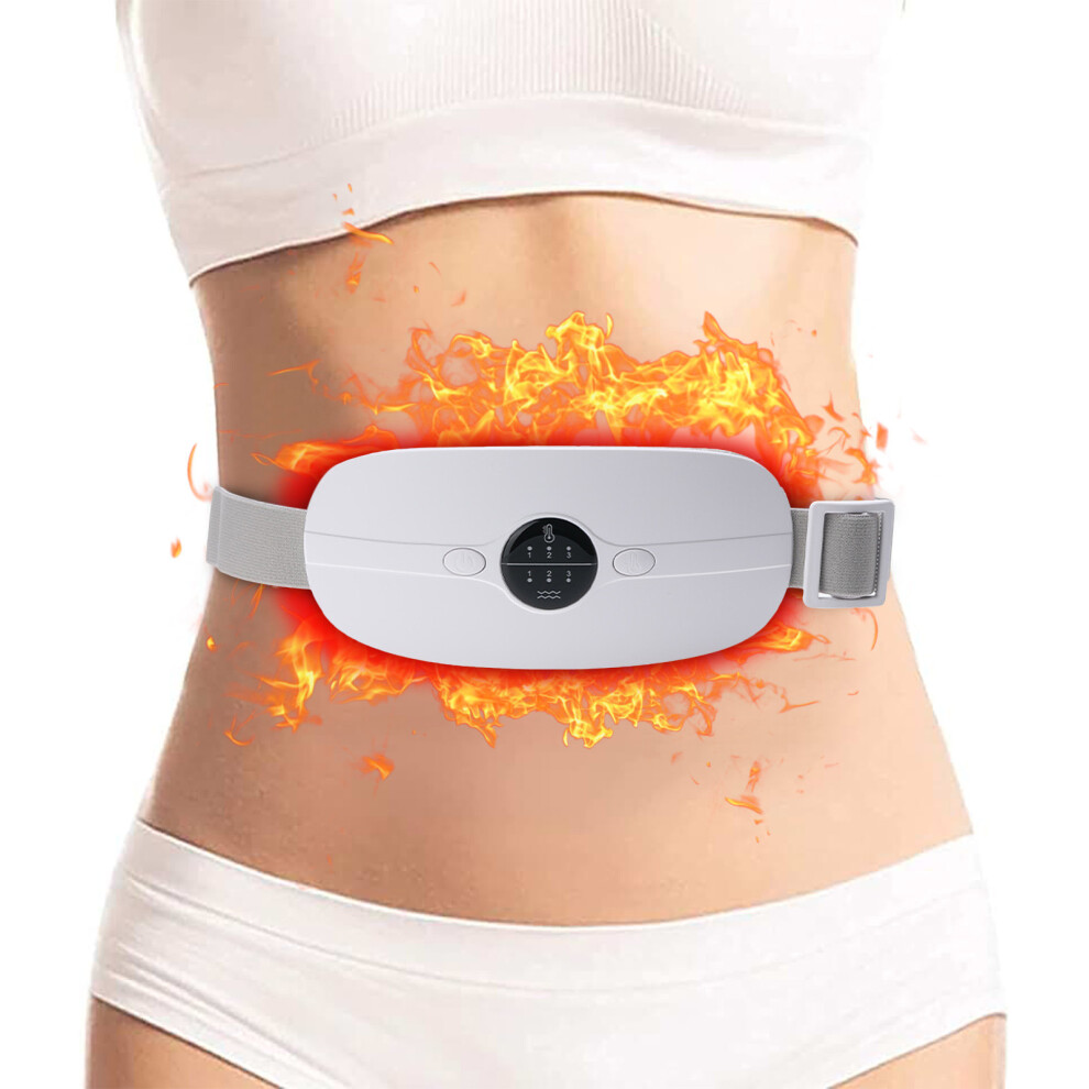(Multicolor) Warm Palaces Belt Aunt Instrument Ease Menstrual Cramps Waist Massage Plus Hot Compress Palaces Cold Warm Palaces Treasure